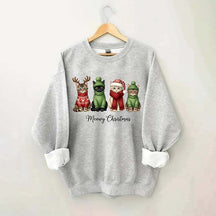 Funny Meowy Christmas Sweatshirt