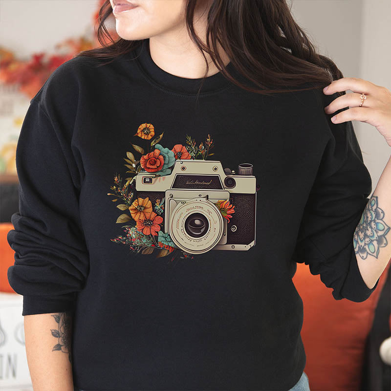Photography Lover Flowers Sweatshirt