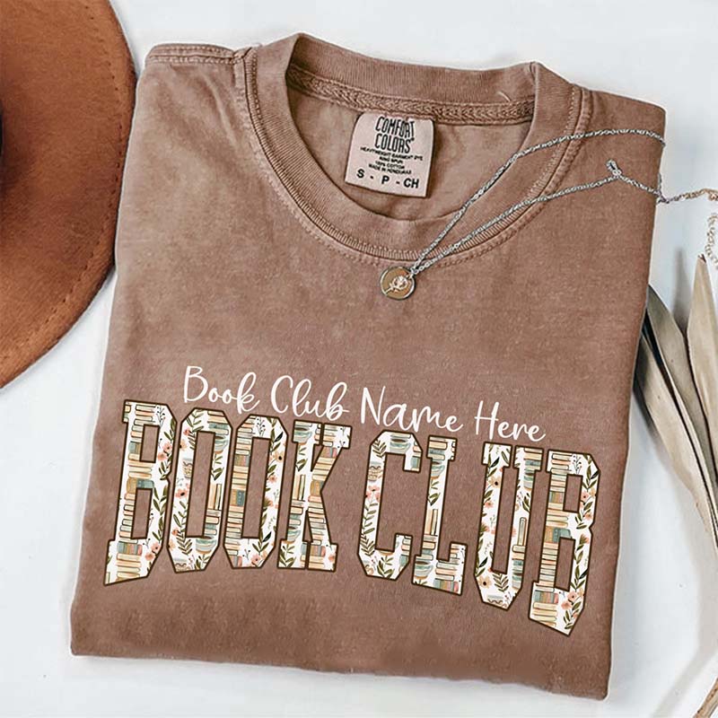 Custom Book Club Comfort Colors T-Shirt