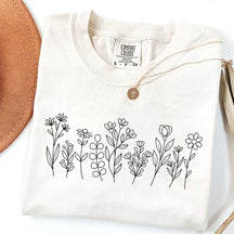 Comfort Colors Cottagecore Wildflower Simple T-Shirt