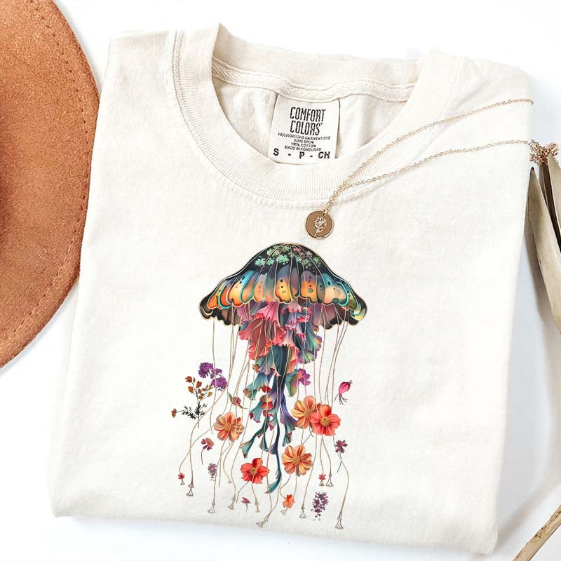 Floral Jellyfish T-Shirt