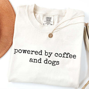 Powered By Coffee And Dogs T-Shirt