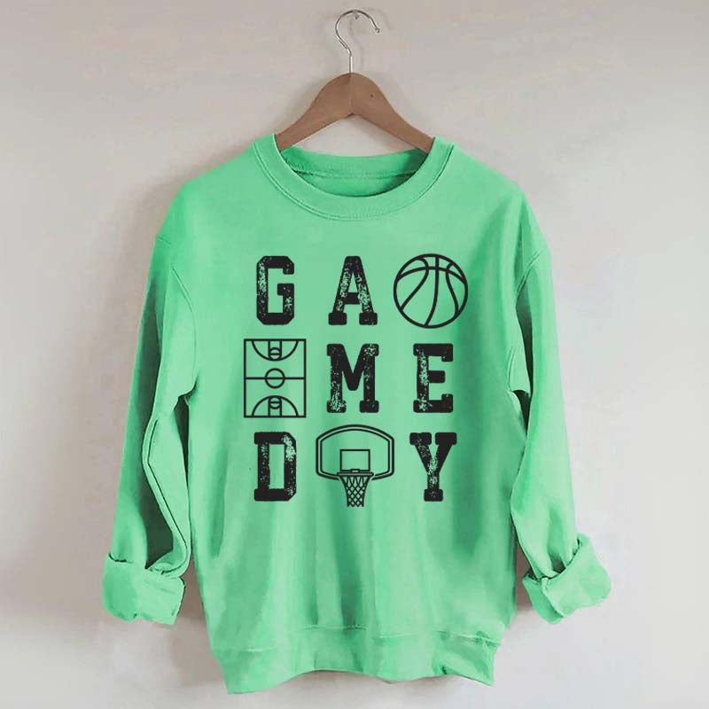 Retro Basketball Mom Game Day Sweatshirt