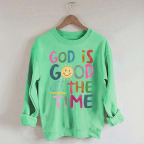 Funny God is Good All The Time Sweatshirt