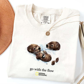 National Geographic Otters Go With The Flow T-Shirt