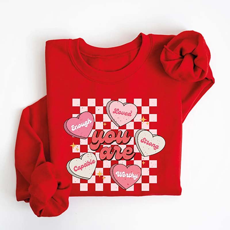 Retro Teacher Valentines Sweatshirt