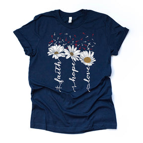 Daisy Flower Christian Faith T-Shirt