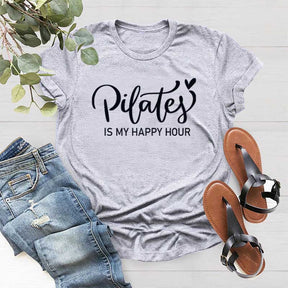 Pilates is My Happy Hour Yoga T-Shirt