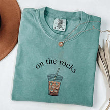 Trendy Coffee Lover On The Rocks T-Shirt