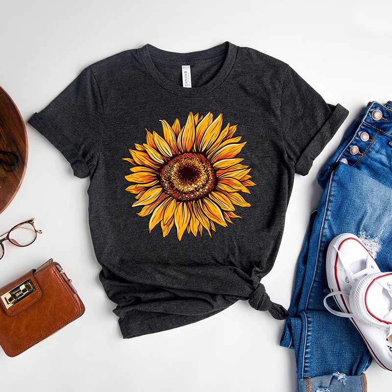 Funny Sunflower Sunshine Floral T-Shirt