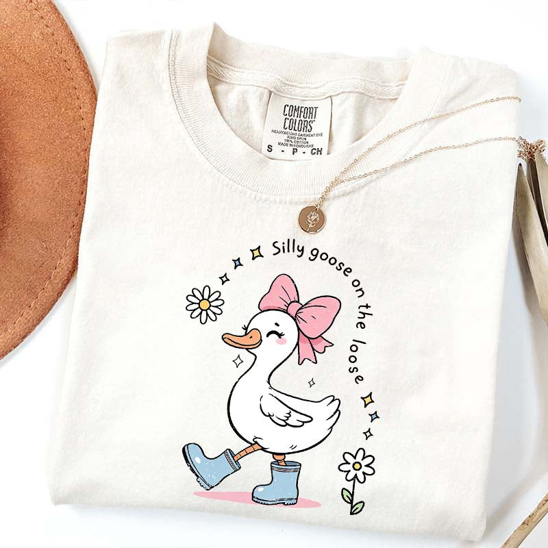 Silly Goose On The Loose Floral T-Shirt