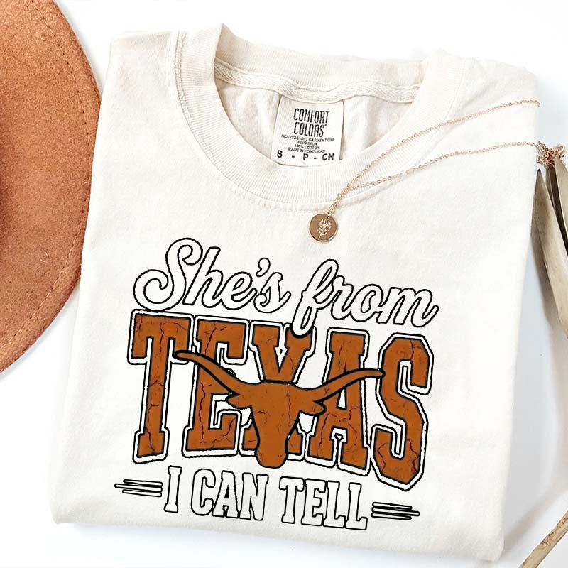 Comfort Colors She's From Texas T-Shirt