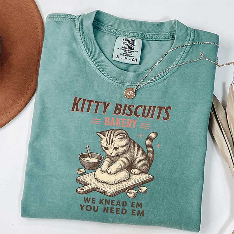 Cat Biscuit Maker We Knead Em You Need Em T-Shirt