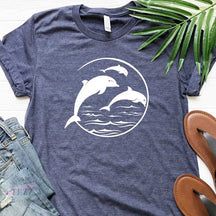 Retro Vintage Dolphin Lover T-Shirt