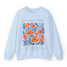 California Flower Market Art Sweatshirt