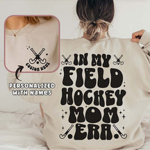 Custom In My Field Hockey Mom Era Retro Sweatshirt