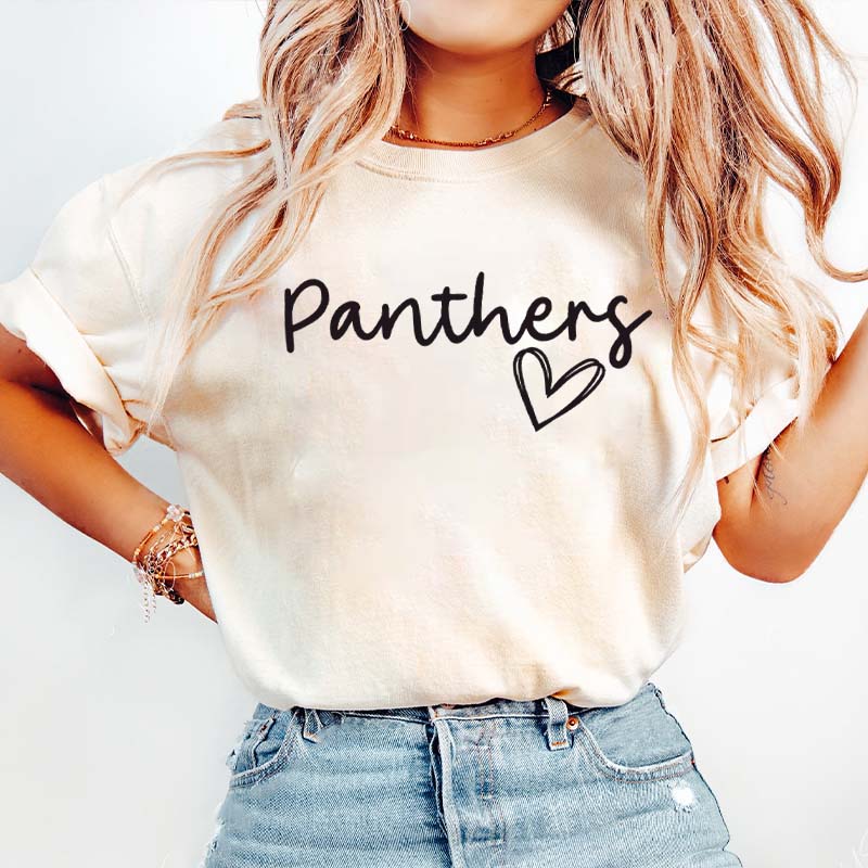 Custom Team Name with Heart T-Shirt