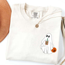 Halloween Ghost Iced Coffee Lover T-Shirt