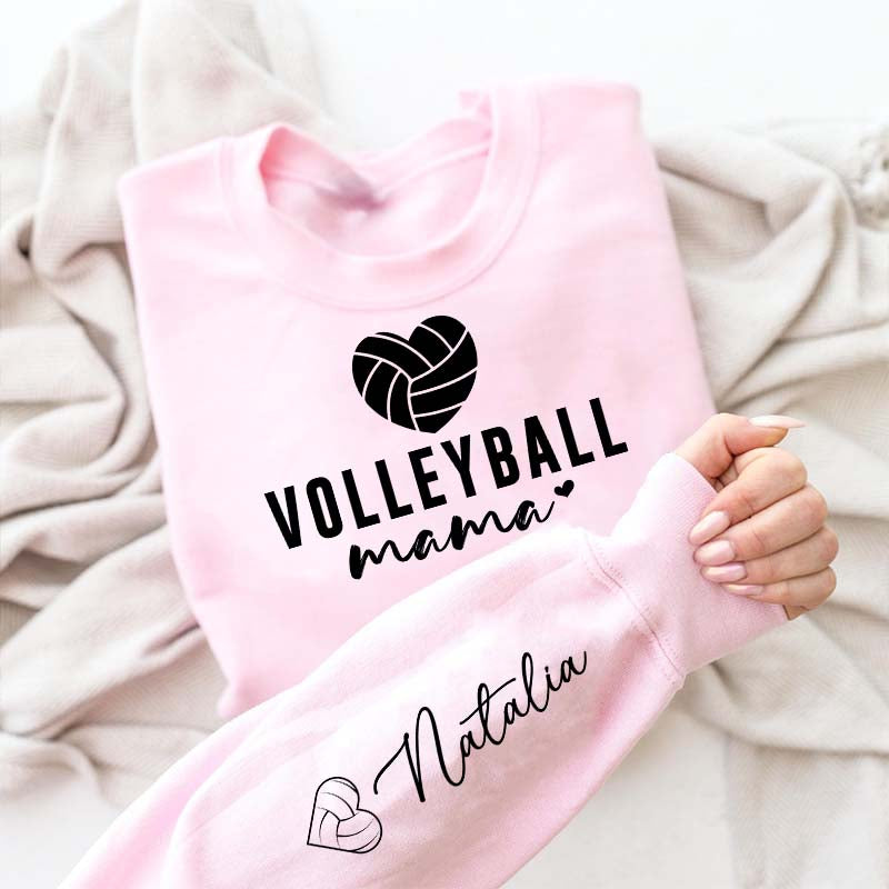 Personalized Sleeve Name Volleyball Sweatshirt