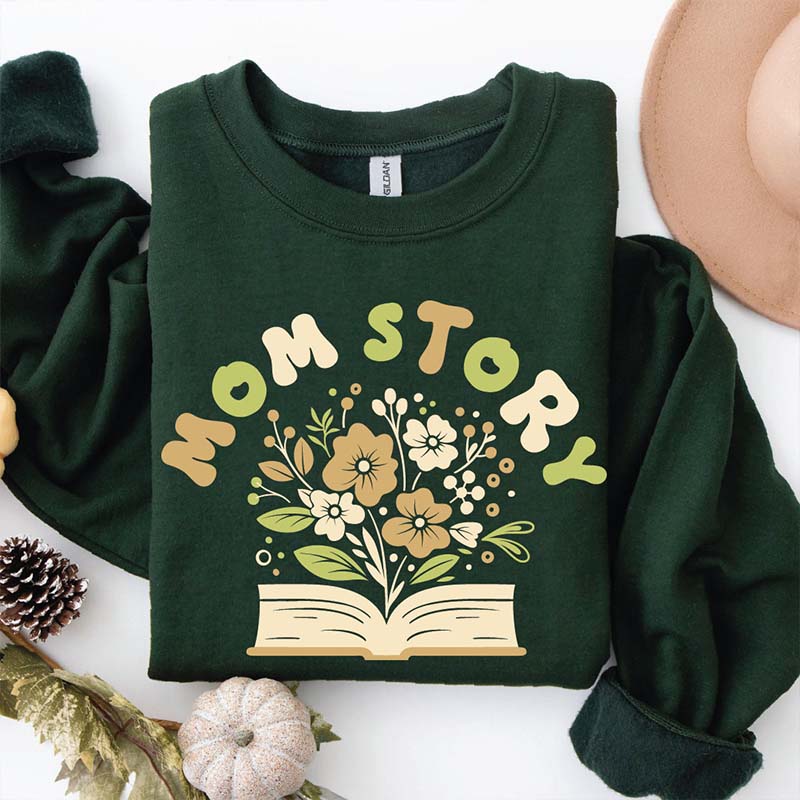 Floral Mom Life Story Sweatshirt