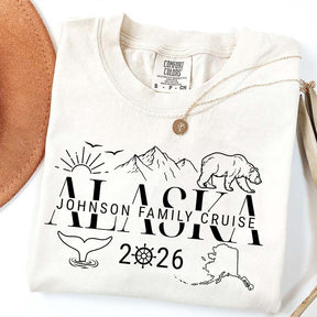 Custom Alaska Cruise Group Matching Vacation T-Shirt