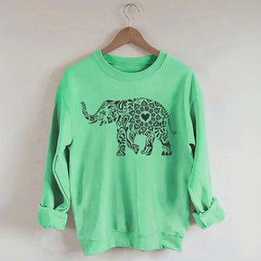 Elephant Floral Sweatshirt