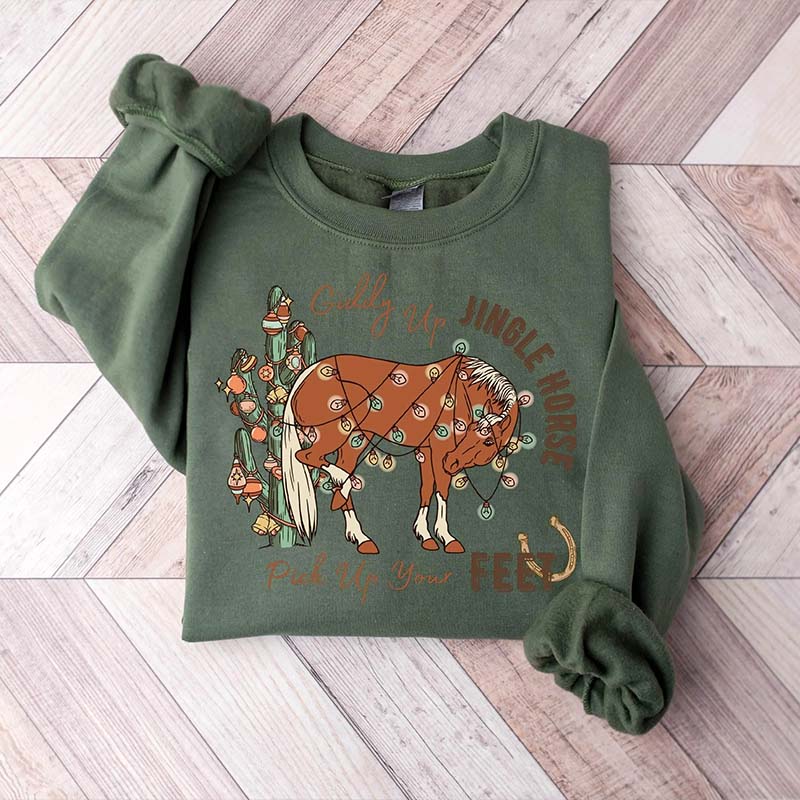 Jingle Horse Christmas Sweatshirt