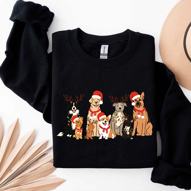 Christmas Dog Holiday Lover Sweatshirt