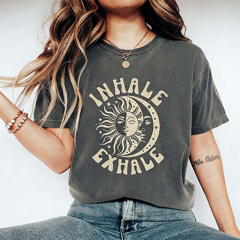 Boho Yoga Sun and Moon T-Shirt