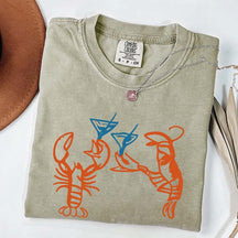 Lobster Crab Martini T-Shirt