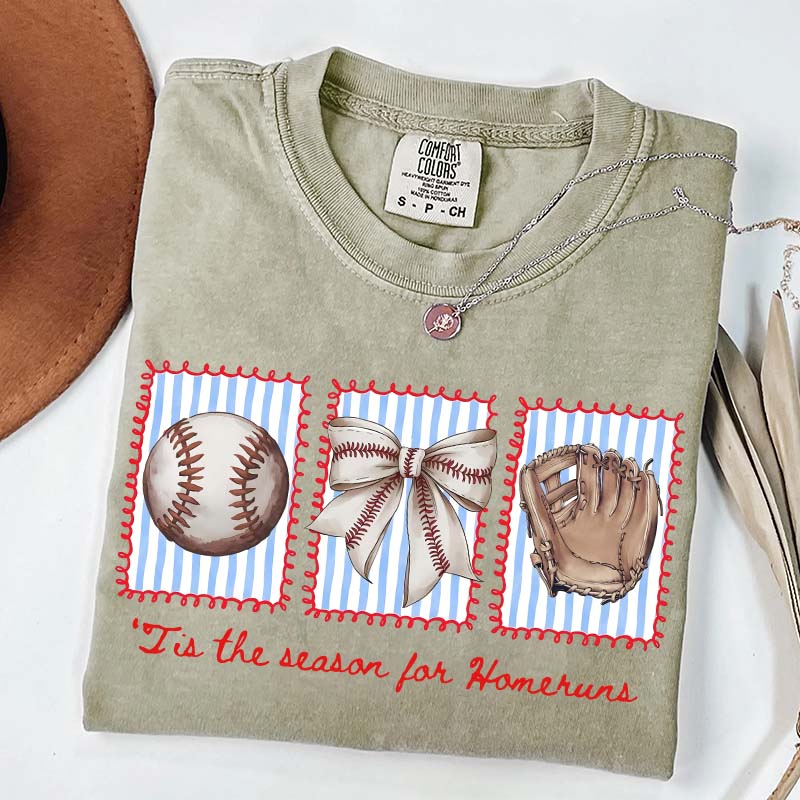Tis the Season for Homeruns Baseball Mama T-Shirt