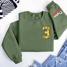 Custom Sleeve Softball Sweatshirt