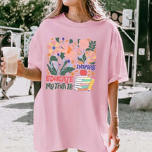 Boho Floral Teacher Back To School T-Shirt