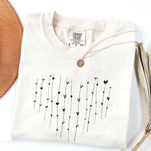 Cute  Comfort Colors Hearts T-Shirt
