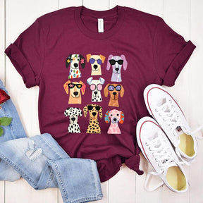 Cute Dog Puppy Graphic T-Shirt