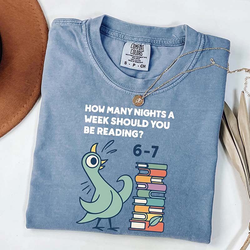 Reading 6-7 Funny Comfort Colors Librarian T-Shirt