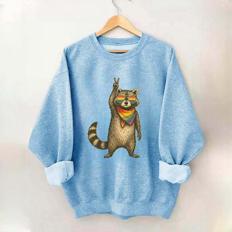 Raccoon Pride LGBT Sweatshirt