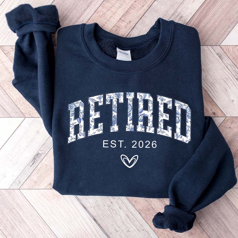 Floral Retired Est 2026 Sweatshirt