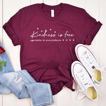 Inspirational Quotes Kindness Is Free T-Shirt