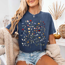 Vintage Pressed Flowers Gardener T-Shirt