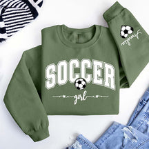 Personalized Soccer Girl Sweatshirt