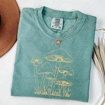 Mushroom Spiritual Moon Phase T-Shirt