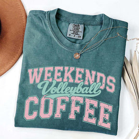 Weekends Coffee Volleyball T-Shirt