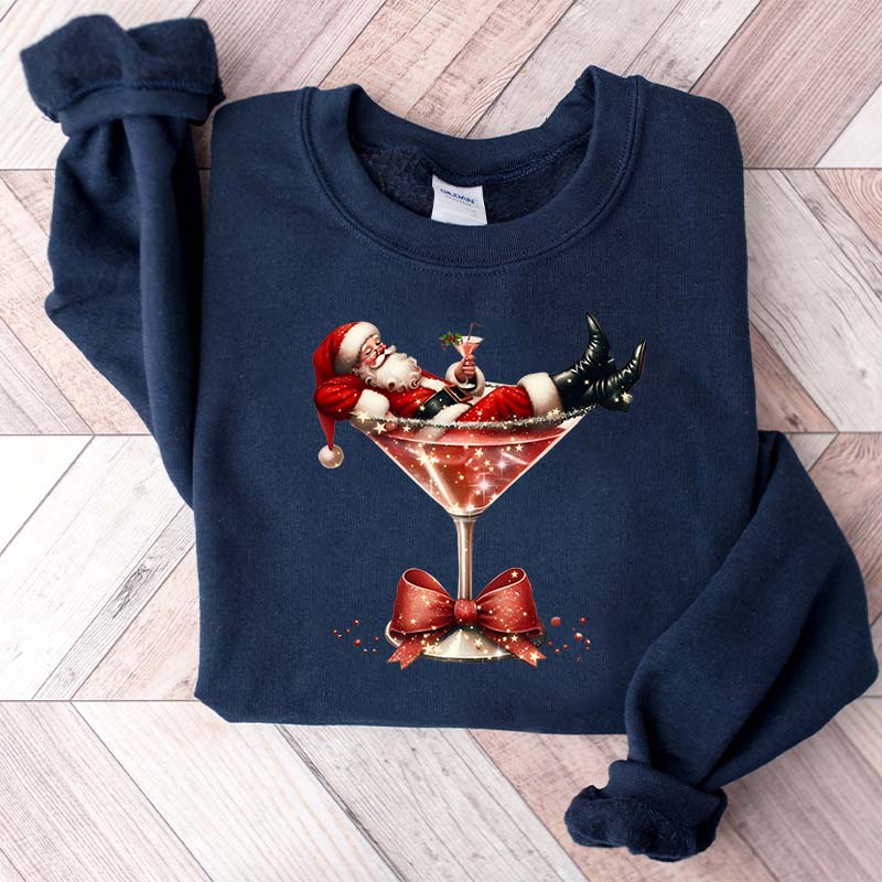 Santa's Hot Mess Martini Sweatshirt