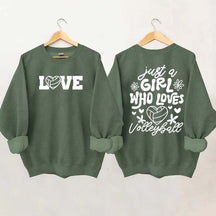 Just A Girl Who Loves Volleyball Sweatshirt