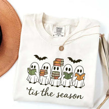Сute Ghosts Reading Books T-Shirt