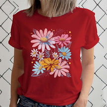 Retro Daisy Women Gift T-Shirt