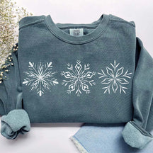 Comfort Colors Snowflakes Sweatshirt