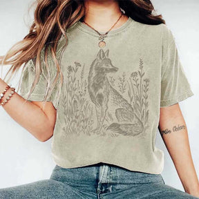 Vintage Fox Linoprint T-Shirt