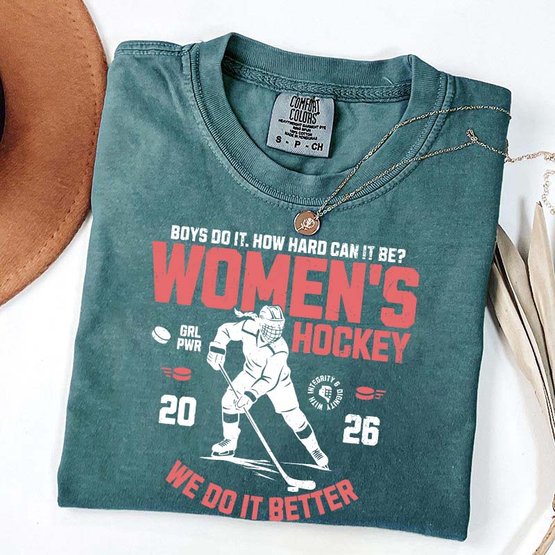 Hockey Lover Merch Feminist T-Shirt